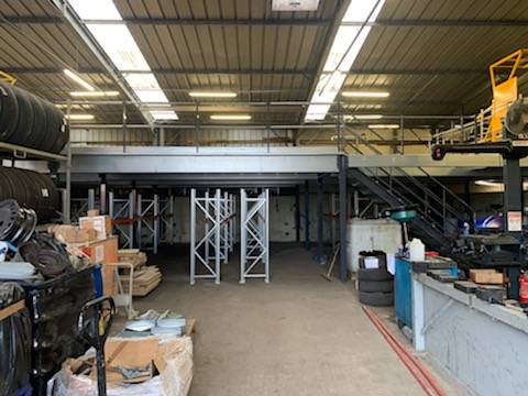 Notre zone d'activité pour ce service Plate-forme de stockage pour création de mezzanine industrielle