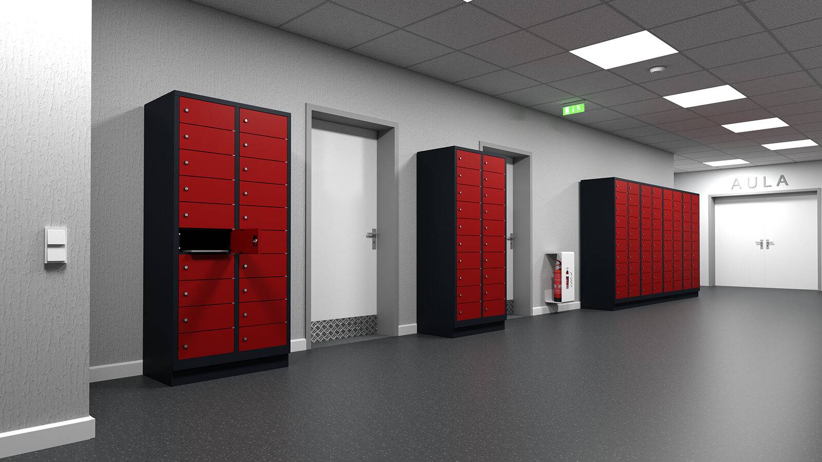 Casier, Vestiaire, Armoire de recharge électrifiée