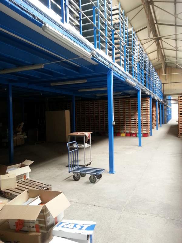 Doublez votre surface de stockage grace à notre mezzanine