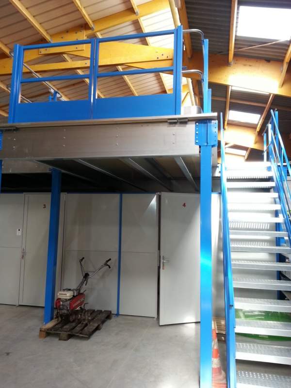 Doublez votre surface de stockage grace à notre mezzanine