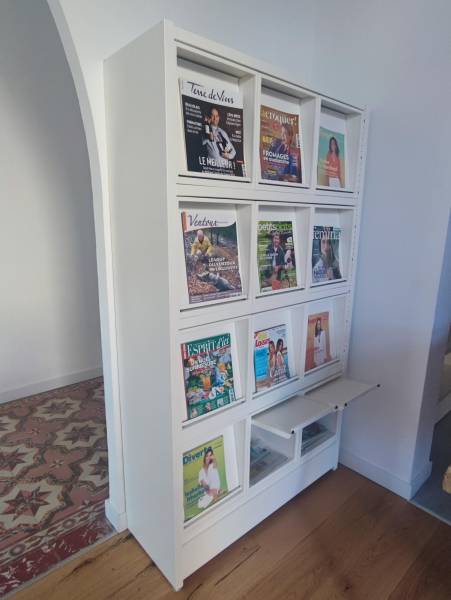 Aménagement d'une bibliothèque dans le Vaucluse