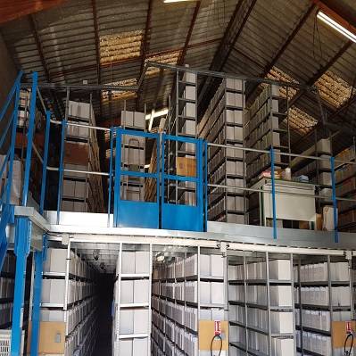 La  plateforme de stockage autoportée par rayonnage
