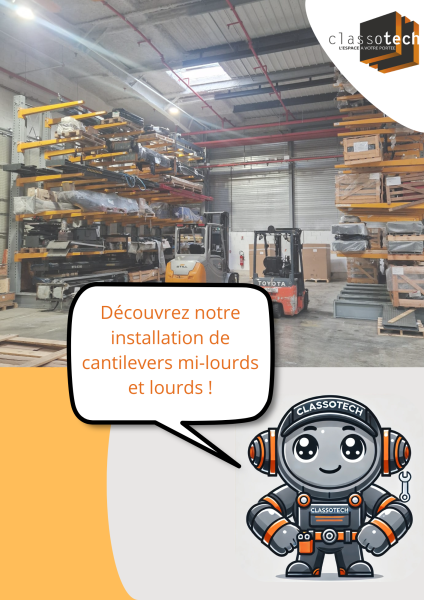 cantilevers mi-lourds et lourds ayant une forte profondeur.