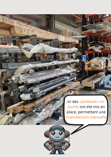 cantilevers mi-lourds et lourds ayant une forte profondeur.