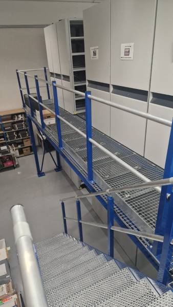 plateforme de rayonnages mobiles