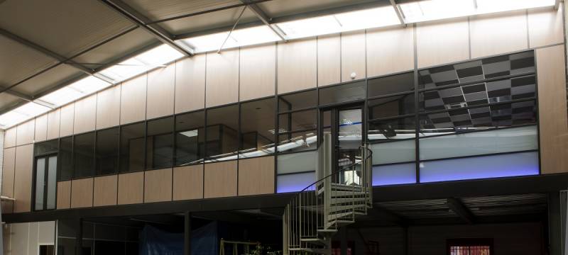 Cloison de bureau amovible