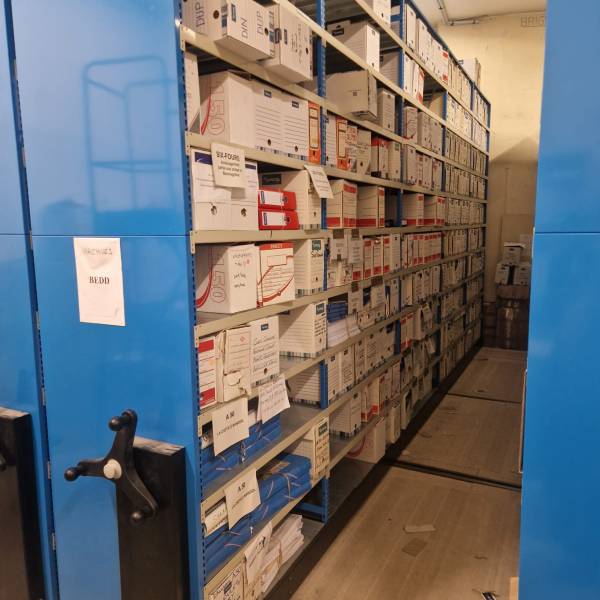 Installation de rayonnage autoporteur, pour une préfecture du Var.