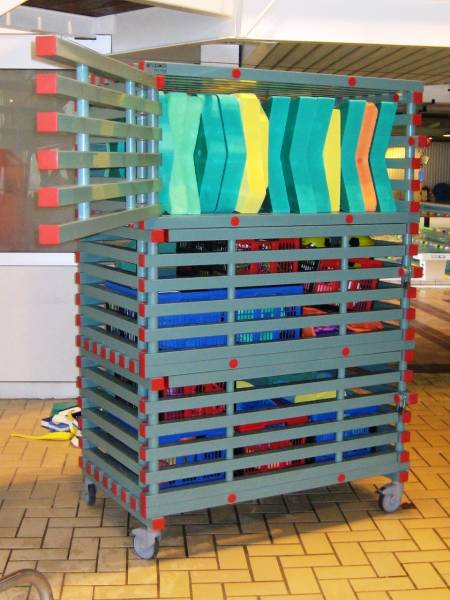 Chariot matériel piscine