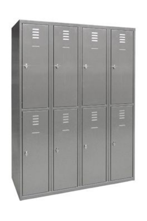 Bloc de vestiaires en inox