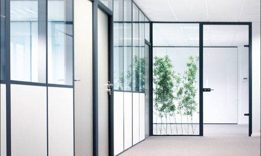 Cloison de bureau amovible