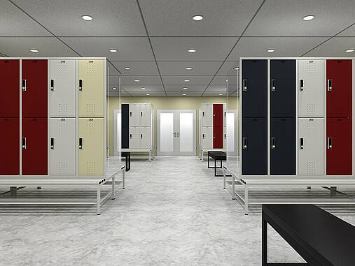 Vestiaire penderie à 2 niveaux