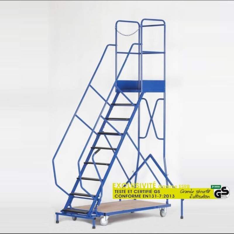 ESCABEAU ROULANT 9 MARCHES