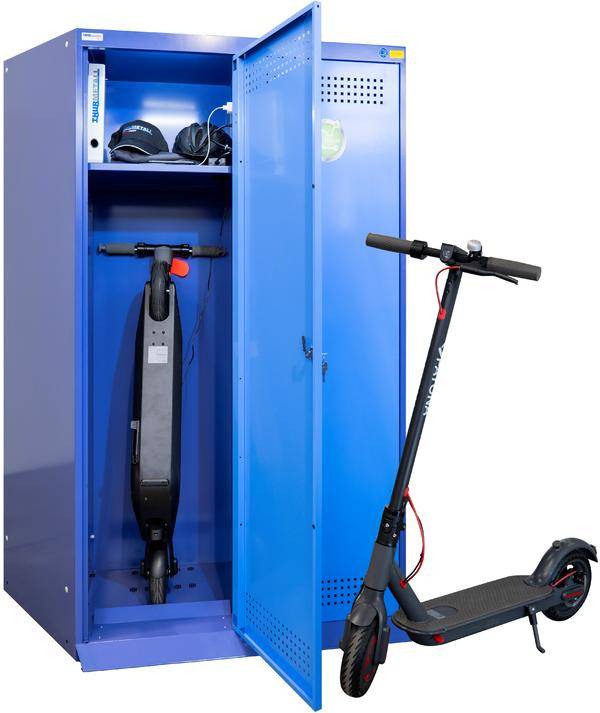 Vestiaires et casiers : Charge des vélos, tablettes, trottinettes électriques