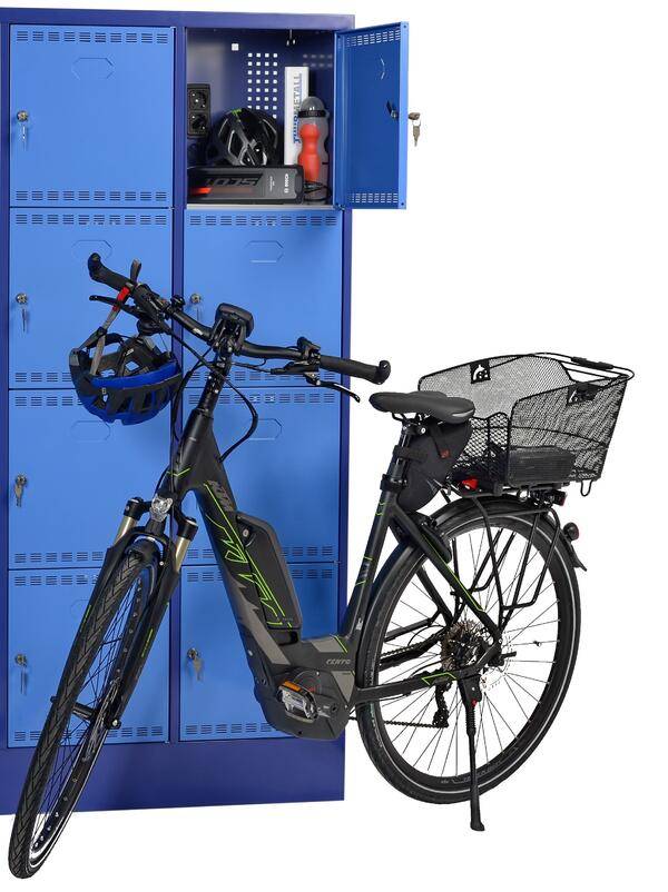 Vestiaires et casiers : Charge des vélos, tablettes, trottinettes électriques